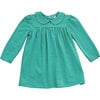 Ginny Peter Pan Collar Dress, Green Stripe - Dresses - 1 - thumbnail