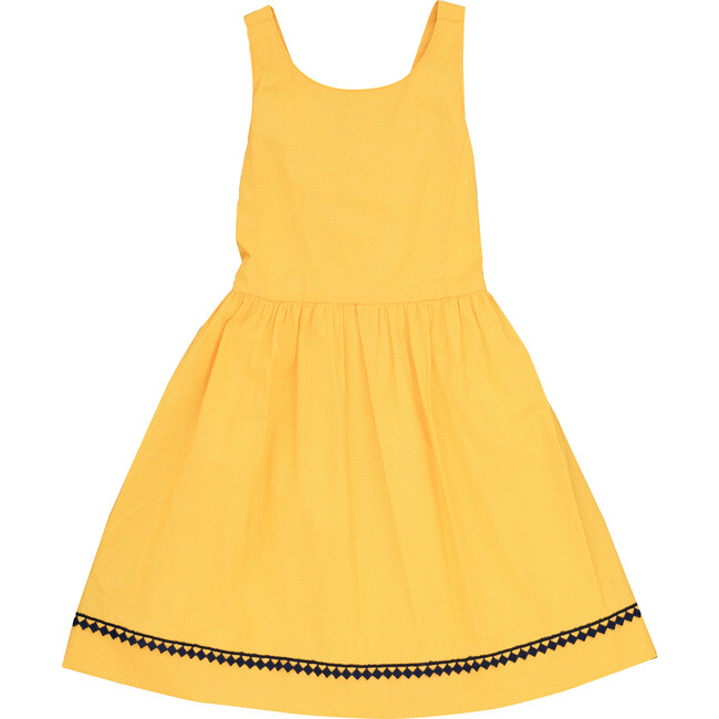 Maisy Dress, Yellow Dot - Dresses - 1