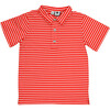 Knit Polo, Red Stripes - Polo Shirts - 1 - thumbnail