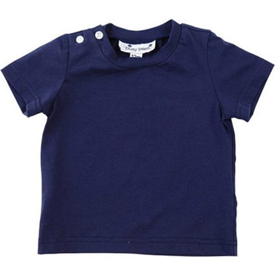 Henry Button Tee, Navy