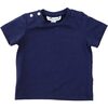 Henry Button Tee, Navy - Tees - 1 - thumbnail