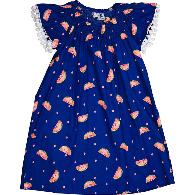 Hadley Pom Pom Dress, Watermelon - Dresses - 1