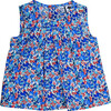 DeDe Pleated Top, Red Berries - Blouses - 1 - thumbnail