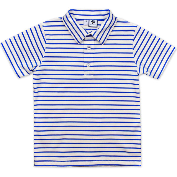Busy Bees Short Sleeve Polo, Royal Blue Stripe - Busy Bees Tops ...