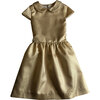 Anna Peter Pan Collar Dress, Gold - Dresses - 1 - thumbnail