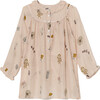 *Exclusive* Women's Laurel Pressed Flowers Top - Blouses - 1 - thumbnail