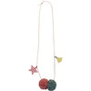 Tulle Pom Necklace, Light Pink - Necklaces - 1 - thumbnail