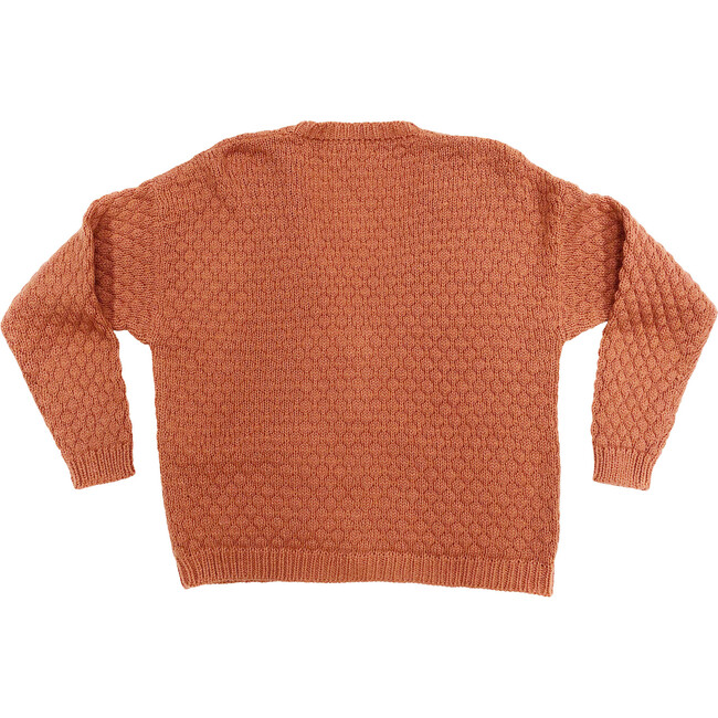 Women's Rust Alpaca Wool Cardigan - Sweaters - 2