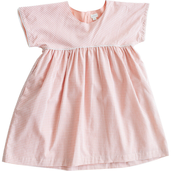 Peach Gingham Gooseberry Dress - Lali Dresses | Maisonette