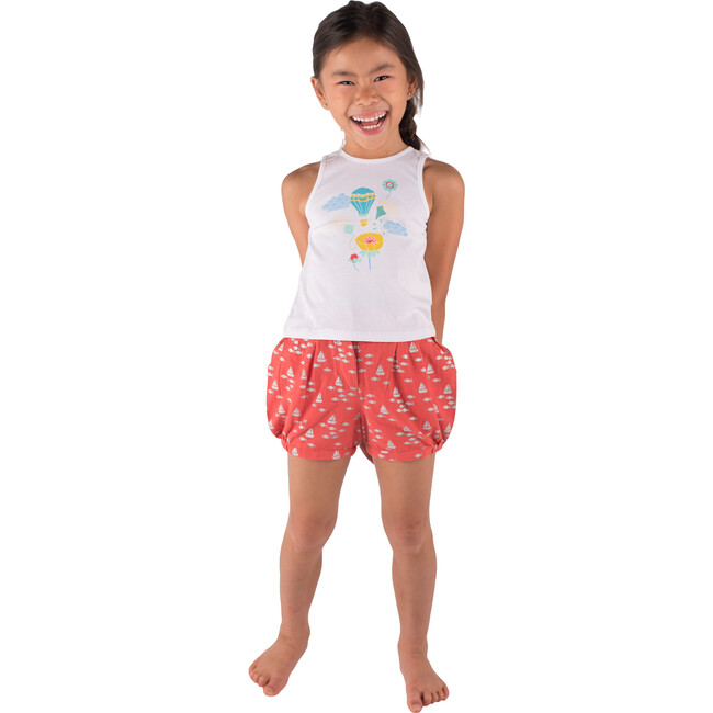 Balloon Tank Top, White - Tees - 2