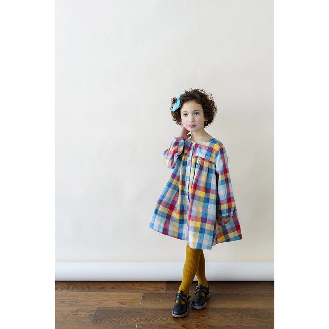Cleo Dress, Rainbow Chex - Dresses - 2