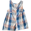 Blue Chex Hazel Romper - Rompers - 2