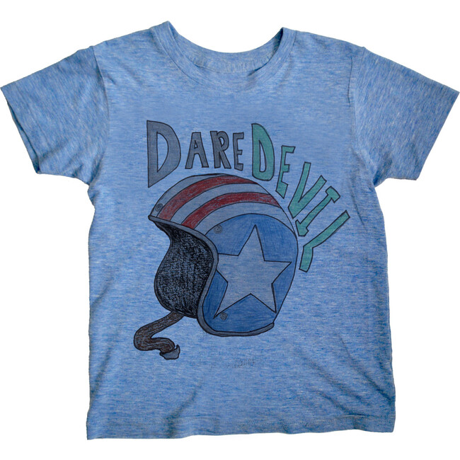 Dare Devil T-Shirt, Blue - Tees - 1