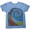 Wave T-Shirt, Blue - Tees - 1 - thumbnail