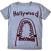 Shark T-Shirt, Grey - Tees - 1 - thumbnail
