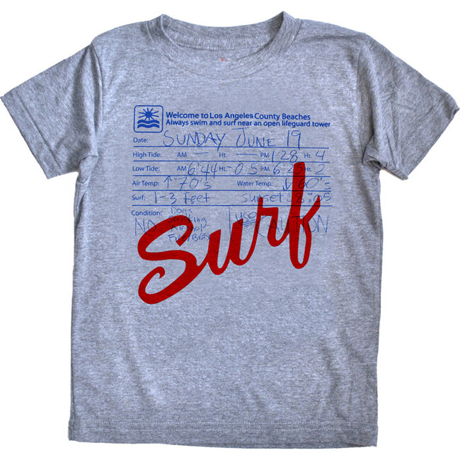 Surf T-Shirt, Grey - Tees - 1
