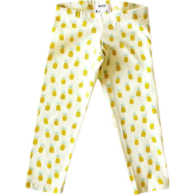 Leggings, Pineapple Print - Leggings - 1