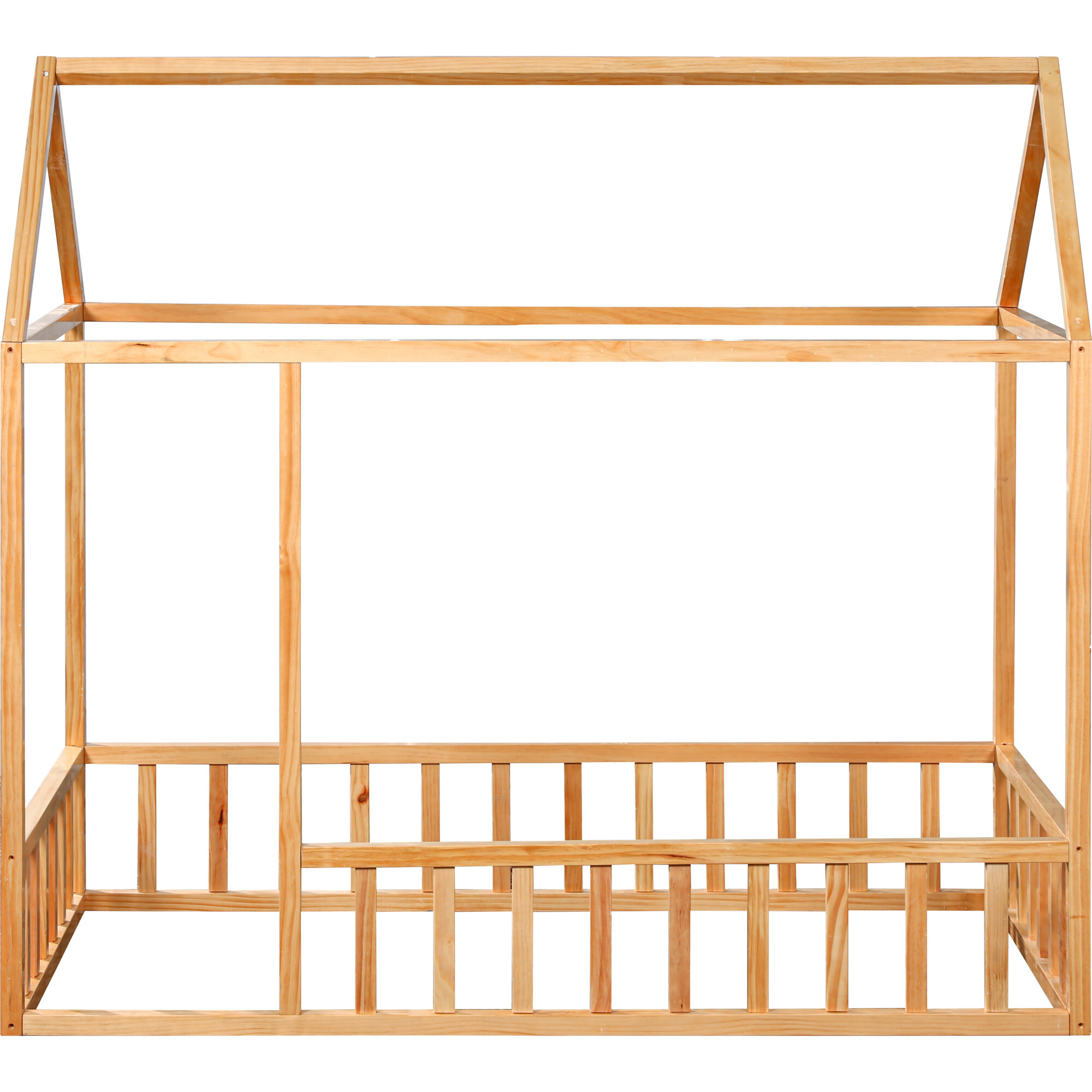 Montessori House Bedframe with Rails, Crib - Beds - 1
