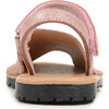 Leather Sandals, Rose Shimmer - Sandals - 4