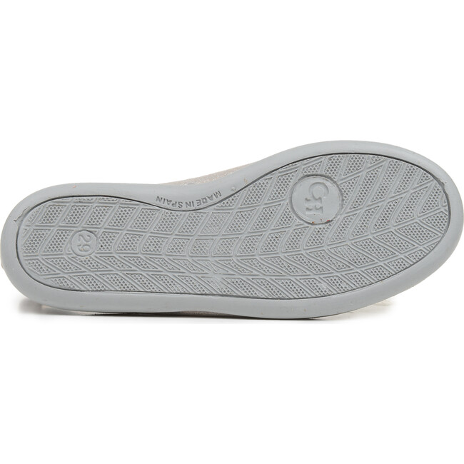 Linen Ankle T-Band Shoes, Silver Shimmer - T-Straps - 5