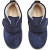 McAlister Booties, Navy Suede and Faux-Shearling - Boots - 3