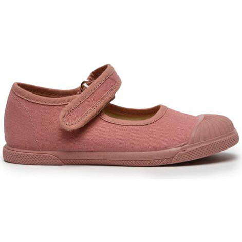 Canvas Mary Jane Captoe Sneakers, Rosewood - Mary Janes - 1