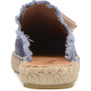 Canvas Espadrille Slides With Tassels, Indigo - Espadrilles - 5