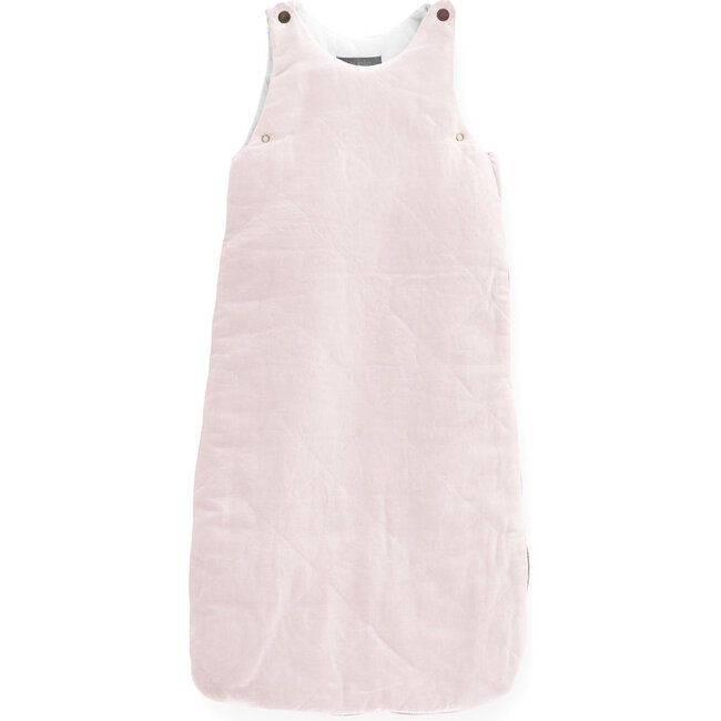 Quilted Sleeping Bag, Blossom Pink Linen - Sleepbags - 1