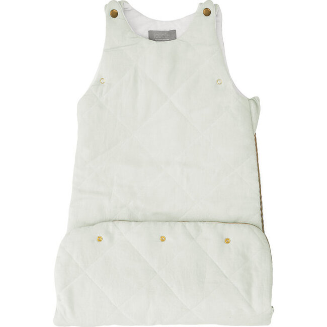 Quilted Sleeping Bag, French Grey Linen - Sleepbags - 2