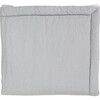 Reversible Play Mat, Summer Grey Linen/White Stripe - Playmats - 1 - thumbnail
