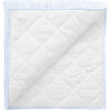 Reversible Play Mat, Pale Blue Gingham and White Linen - Playmats - 2 - thumbnail