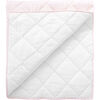 Reversible Play Mat, Dusty Pink Gingham and White Linen - Playmats - 2