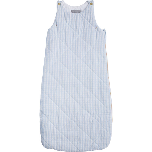 Sleeping Bag, Pale Blue Gingham - Sleepbags - 1