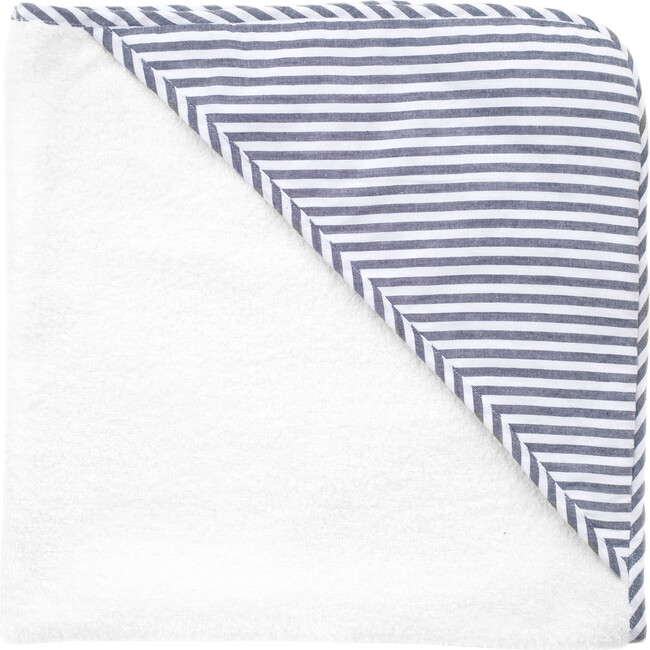 Hooded Towel, Harbor Island Stripe - Towels - 1