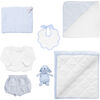 *Exclusive* Luxe Baby Gift Set, Pale Blue Gingham - Mixed Apparel Set - 1 - thumbnail
