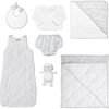 Luxe Baby Gift Set, Grey Gingham - Mixed Gift Sets - 1 - thumbnail