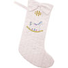 Linen Rocking Horse Holiday Stocking, Pink - Stockings - 2
