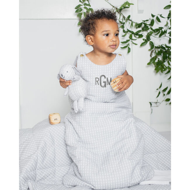 Luxe Baby Gift Set, Grey Gingham - Mixed Gift Sets - 5