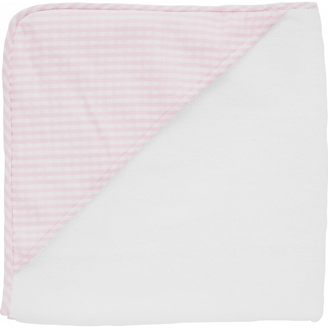 Hooded Towel, Dusty Pink Gingham
