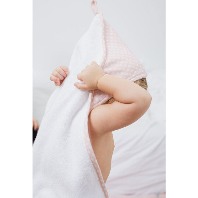 Hooded Towel, Dusty Pink Gingham - Towels - 2