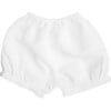 Boys Short, White Linen - Shorts - 1 - thumbnail