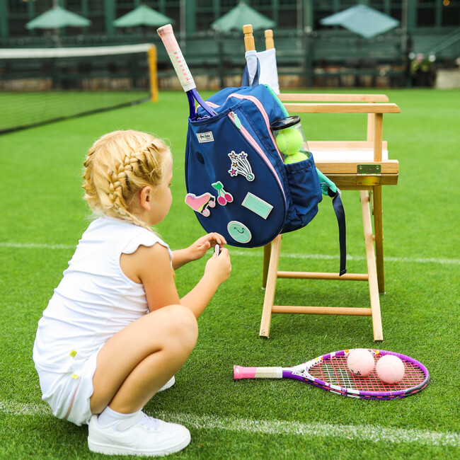 Little Patches Tennis Backpack, Retro Vibes