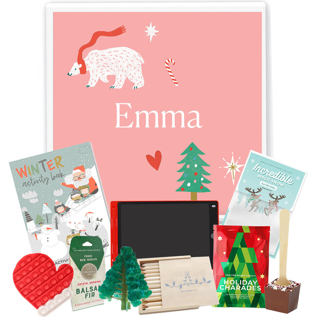 Stocking Bundle by Maisonette, Pink Jolly Polar Bear Set