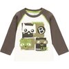 Superhero Graphic T-Shirt, Brown - Tees - 1 - thumbnail
