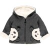 Panda Knit Jacket, Gray - Jackets - 1 - thumbnail