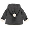 Panda Knit Jacket, Gray - Jackets - 2