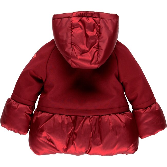 Burgundy Technical Parka, Red