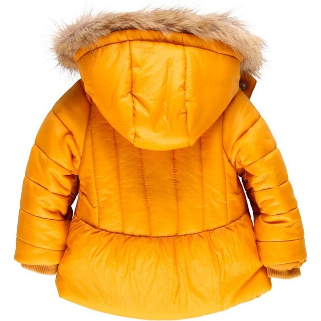 Hooded Fur Parka, Yellow - Boboli Outerwear | Maisonette