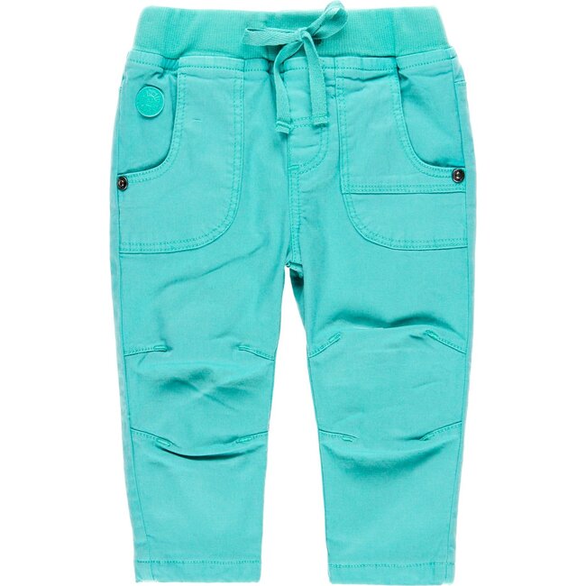 Gabardine Trousers, Turquoise