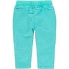 Gabardine Trousers, Turquoise - Pants - 2